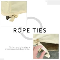 Outsunny 600D Oxford Patio Set Cover - Outdoor Garden Rattan Furniture Protection Cover, Waterproof Anti-UV, 140 x 84 x 94cm(m-6)