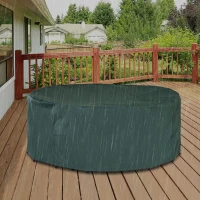 Outsunny Garden  Patio Large Furniture Set Round Cover 600D Oxford Waterproof Ф193 x 80H cm(m-9)