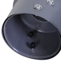 HOMCOM Sacco da Boxe da Terra con Manichino e Regolabile in Altezza Fino 190cm, Rosso e Nero(m-6)