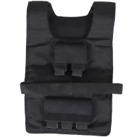 HOMCOM Gilet Zavorrato da 20 kg regolabile, in Tessuto Oxford e Acciaio, 36x52 cm, Nero(m-11)