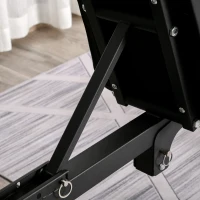 HOMCOM Panca Multifunzione Pieghevole, Altezza e Inclinazione Regolabile, 130x37x45-108cm, Nero(m-9)