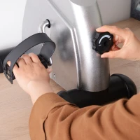 HOMCOM Mini Cyclette per Allenamento Braccia e Gambe con Display LCD, in PP e Ghisa, 35x40x31 cm, Argento(m-9)