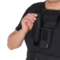 HOMCOM Gilet Zavorrato da 20 kg regolabile, in Tessuto Oxford e Acciaio, 36x52 cm, Nero(m-8)