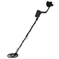 Outsunny Metal Detector Professionale, Regolabile e Impermeabile con Display LED, 23x22x114-135cm(m-7)