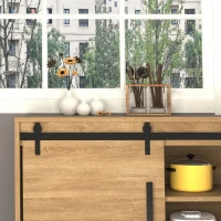 System do drzwi przesuwnych HOMCOM prowadnica do pojedynczych drzwi przesuwnych okucia do drewnianych drzwi przesuwnych akcesoria stal węglowa kolor czarny 200 x 0,6 x 18 cm(m-6)