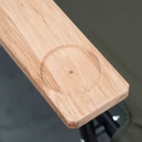 Krzesło kempingowe Outsunny, składane, 2-osobowe, do 160 kg, zielone, 141 x 67 x 80 cm(m-6)