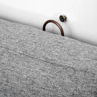 HOMCOM Testiera Letto Matrimoniale in Tessuto, Imbottita e Trapuntata a Bottoni, 160x120cm(m-9)