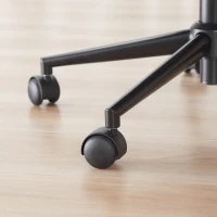 HOMCOM kantoorstoel met kantelfunctie draaistoel stoel voor kantoor aan huis in hoogte verstelbare bureaustoel ergonomisch 360° zwenkwielen schuimstof donkergrijs 66 x 69 x 89,5-97 cm(m-8)