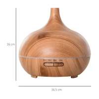 Dyfuzor zapachowy Nawilżacz powietrza 7 kolorów LED dom biuro 400 ml naturalny(m-3)