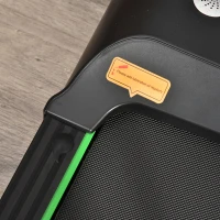 HOMCOM Cinta de Correr Caminar Eléctrica con Velocidad Ajustable de 1-6 km/h Pantalla LED Control Remoto y 2 Ruedas de Transporte para Oficina Hogar 133x50x13 cm Negro(m-8)