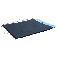 Śpiwór turystyczny ciepły podwójny poduszka Outsunny(m-3)