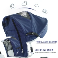 Wózek dziecięcy HOMCOM 4 w 1, rowerek trójkołowy, autko dziecięce, aluminium, metal, tworzywo sztuczne, czerwony, 118 x 53 x 105 cm pojazd dla dziecięcy rowerek trójkołowy spacerówka aluminium metal tworzywo sztuczne czerwony(m-8)