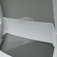 Vinsetto Ergonomic Desk Chair Mesh Office Chair with Adjustable Height Armrest and 360° Swivel Castor Wheels Black(m-9)