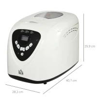 HOMCOM broodbakmachine met 12 bakprogramma's(m-3)