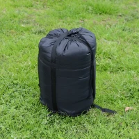 Outsunny® Schlafsack Deckschlafsack Doppelschlafsack mit Kissen zum Camping 190cm(m-4)