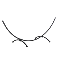 Outsunny Structura pentru Hamac Universal de 3m, Suport din Metal, 300x90x100cm, Negru