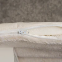 Pawhut Wooden Dog House Indoor Cat Cave Cat House Dog Sleeping Place with Cushion Doghouse Dog Cave with Sloping Roof for Small Dogs up to 8 kg 60 x 40 x 59.2 cm(m-4)