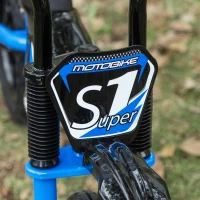 HOMCOM loopfiets in motordesign voor kinderen 3-6 jaar, licht metalen frame, blauw, 91 x 43 x 61 cm(m-8)