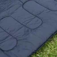 Outsunny® Schlafsack Deckschlafsack Doppelschlafsack mit Kissen zum Camping 190cm(m-6)