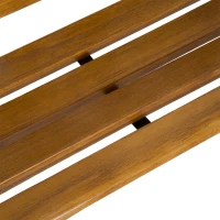 Outsunny Tuinbank zitbank bloemenbank kinderbank hout metalen tuinmeubelen(m-6)