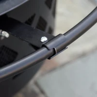 Outsunny misa paleniskowa 2 w 1 kosz paleniskowy z osłoną przed iskrami kratka grillowa Ø 82 cm palenisko do ogrzewania BBQ grill ogród taras kształt okrągły kolor czarny(m-5)