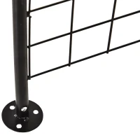 Outsunny® Pflanzbogen Torbogen Rankgitter Rosenbogen Garten Wetterfest H250 cm Metall(m-6)