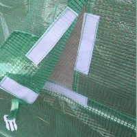 Outsunny® Gewächshaus mit 2 Fenstern Foliengewächshaus 18 m²(m-8)