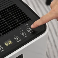 HOMCOM® Luftentfeuchter mit 3 Modi un 24 h Timer Raumentfeuchter ABS Weiß(m-9)