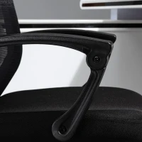 Vinsetto High Back Home Mesh Office Chair Swivel Reclining w/ Lumbar Support Height Adjustable Free Moving Suitable For Working Relaxing Black(m-11)