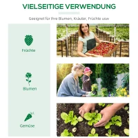 Outsunny foliekas met raam wit 119 x 60 x 60 cm(m-7)