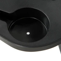 Sezlong de Gradina cu Spatar Reglabil Outsunny in 5 pozitii cu Tetiera, 188x57x30cm, Negru(m-8)