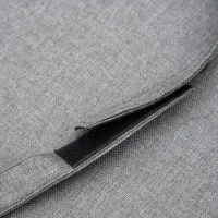 Outsunny 7-delig Luxe poly-rotan tuinmeubelset tuinset zitgroep loungeset loungemeubilair met bijzettafel zitkussen grijs(m-8)