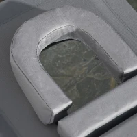 Outsunny Folding Sun Lounger Reclining Chair w/ Pillow Reading Hole Garden Beach(m-8)