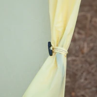 Namiot kempingowy Outsunny dla 2 osób, kopułowy, PU3000mm, łatwy montaż, lekki, aluminium, nylon, kremowy, 230 x 140 x 110 cm(m-8)