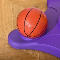 HOMCOM Canasta de Baloncesto Infantil 2 en 1 con Diana Altura Ajustable Panel en Forma de Osito Incluye 2 Pelotas y 6 Dardos Apto para Niños de +3 Años 60x53x100-160 cm Multicolor(m-9)