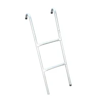 HOMCOM 6-10ft Trampoline Ladder Galvanized w/ Non-slip Mat(m-2)