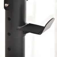 HOMCOM atlas z drążkiem do podciągania wielofunkcyjna stacja do dipów przyrząd do ćwiczeń w domu na siłowni stal kolor czarny 187 x 110 x 220 cm(m-8)