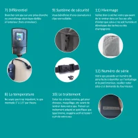 Outsunny Spa Gonflable carré 4 Personnes dim. 1,54L x 1,54l x 0,65H m Infinite - 120 Buses d'air Hydro-massantes - Fonctions Chauffage Filtration - Liner PVC Blanc Bleu(m-9)