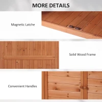 Outsunny Multi-function Potting Bench Table w/ Storage Cabinet and Galvanized Table Top, Wooden Planting Workstation, 98cm x 47cm x 105cm(m-6)