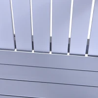 Outsunny Outdoor Classic Wooden Adirondack Deck Chair with Cup Holder - Grey(m-14)