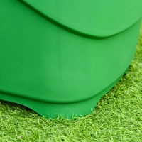 Outsunny Multi Purpose Garden Cart Barrow with Handle Wheels for Snow Fallen Leaves Cleaning, Lightweight, Easy to Move, with Clip for Broomstick, 60L(m-8)