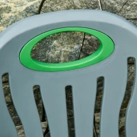 Outsunny Multi Purpose Garden Cart Barrow with Handle Wheels for Snow Fallen Leaves Cleaning, Lightweight, Easy to Move, with Clip for Broomstick, 60L(m-9)