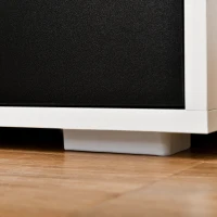 HOMCOM Mobile TV Moderno per Televisori fino a 60" con 2 Cassetti, 140x30x32cm, Bianco e Nero(m-9)