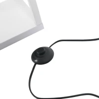 HOMCOM 3-Tier Floor Lamp, Floor Light with Storage Shelf, Reading Standing Lamp for Living Room, Bedroom, Kitchen, Dining Room, Office, Dorm, 160cm, White(m-8)