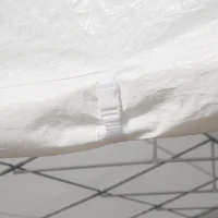 Outsunny Foisor de Gradina 10x6m Pliabil din Otel si Poliester,  Alb(m-8)