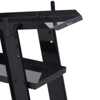 DURHAND Welding Cart Welder Trolley Garage for Gas Bottles w/ Safety Chain, Wheels, Black(m-8)