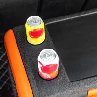 Outsunny Frigider portabil de 30L, Compresor si Manere Portabile Incluse, 58,7x36,5x36,8cm, Portocaliu si Negru(m-9)