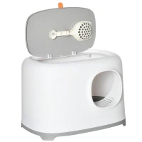 PawHut Litiera Deschisa pentru Pisici – Cu Capac si Lopatica(m-7)