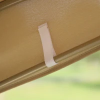 Outsunny Swing Chair, 170Lx110Wx153H cm-Light Brown/Brown/Beige(m-9)