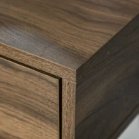 HOMCOM Masa de Machiaj in Stil Industrial, Set Masa de Toaleta cu Taburet si Oglinda de Machiaj, Postatie de Machiaj din Lemn si Metal pentru cameră(m-8)